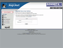 Tablet Screenshot of mail.sonnet.com